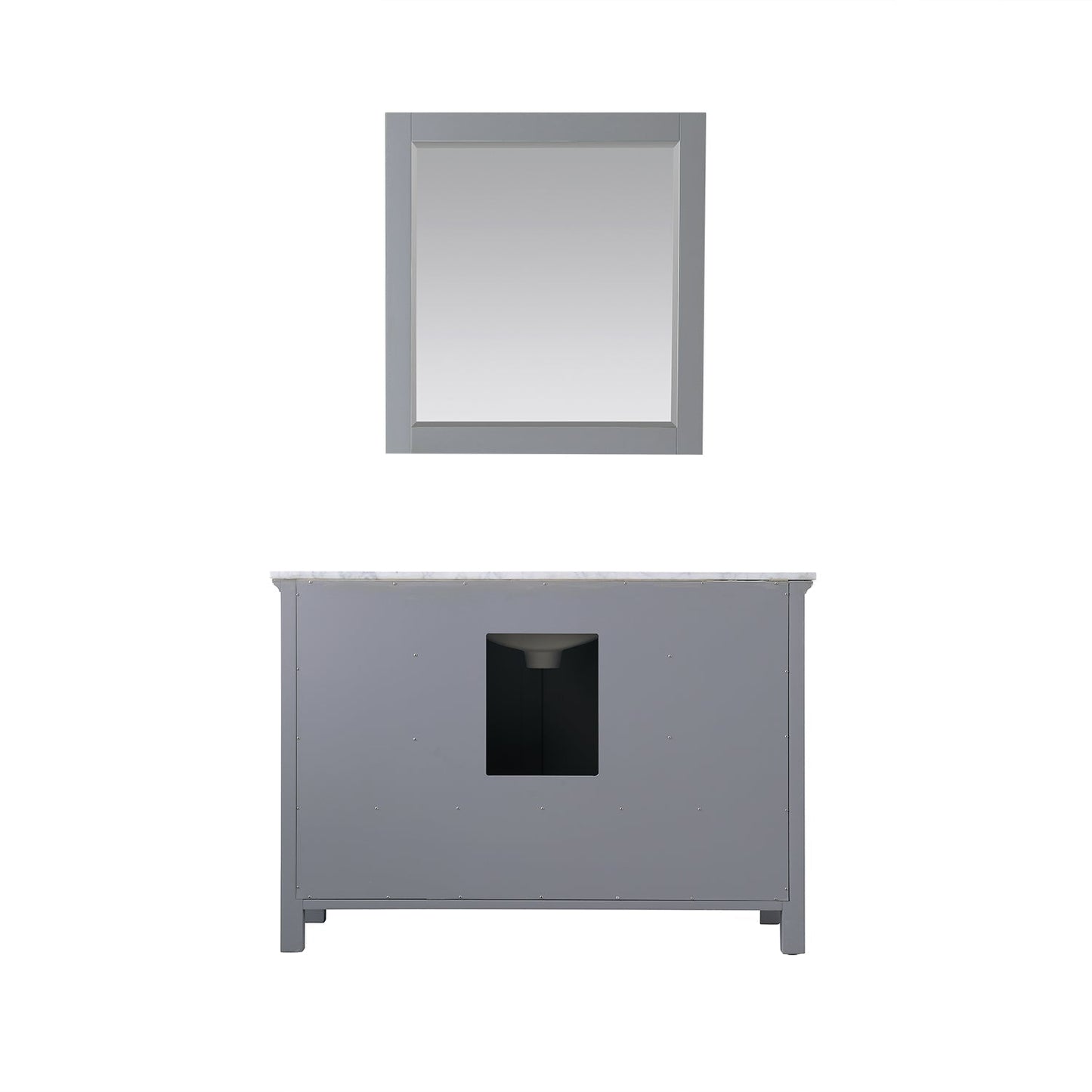 Altair Designs 48" single vanity with top - 538048-WH-CA-NM