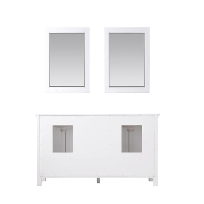 Altair Designs 60" double vanity with top - 538060-WH-CA-NM