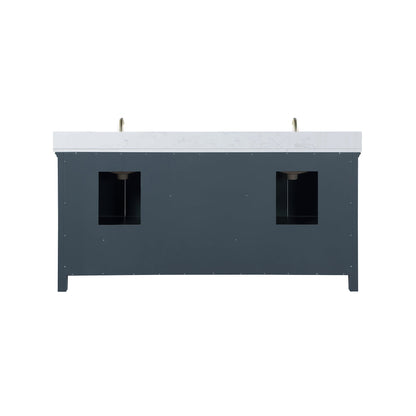 Altair Designs Isla 72" double vanity with top - 538072-CB-AW-NM
