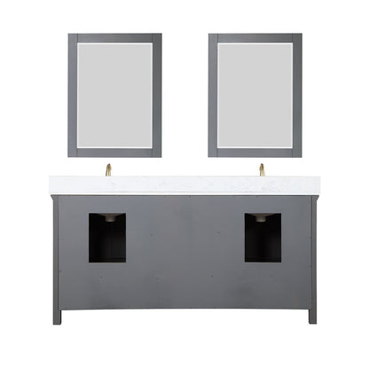 Altair Designs Isla 72" double vanity with top - 538072-CB-AW-NM