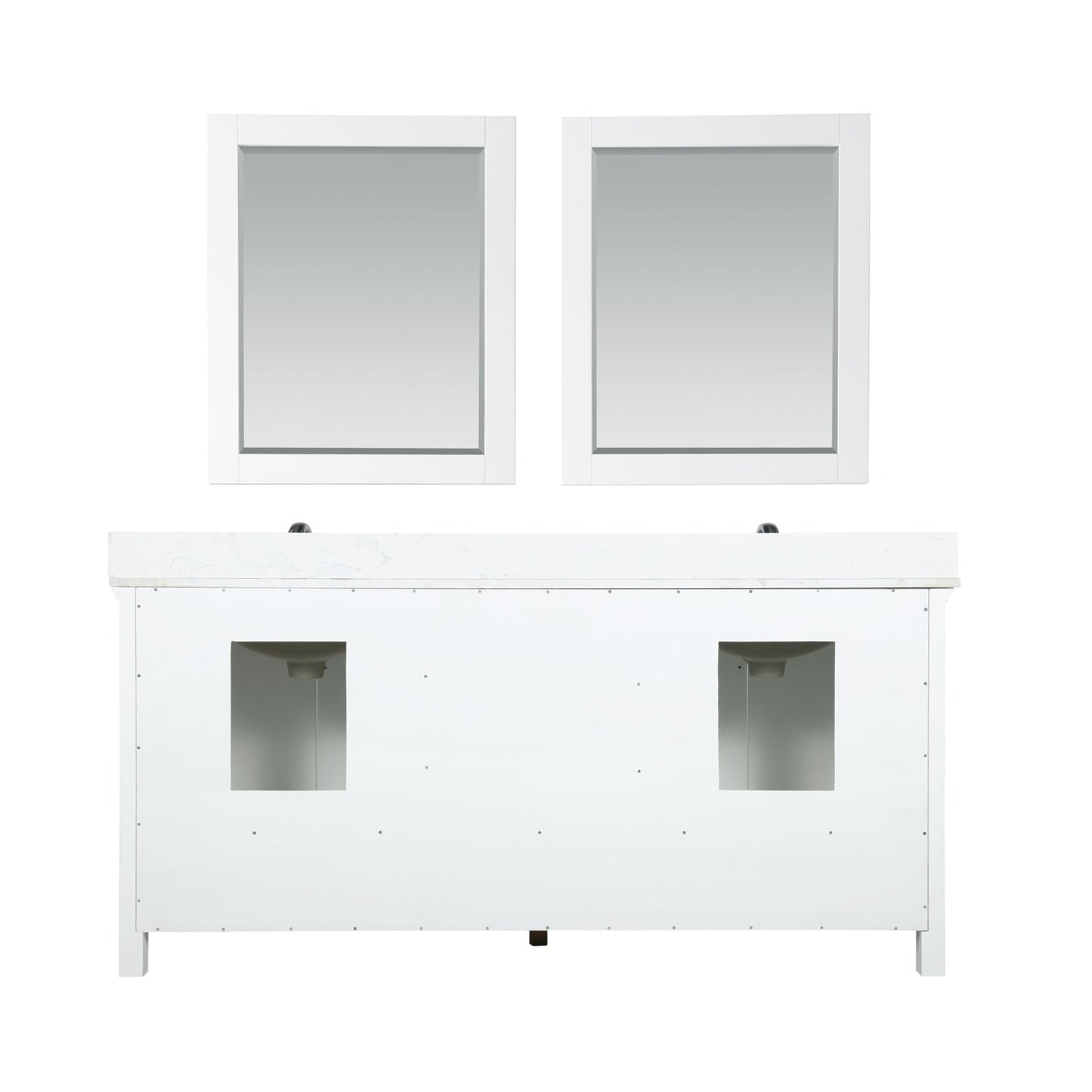Altair Designs Isla 72" double vanity with top - 538072-CB-AW-NM