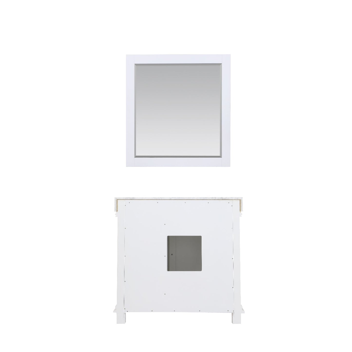 Altair Designs 36" single vanity with top - 539036-WH-CA-NM