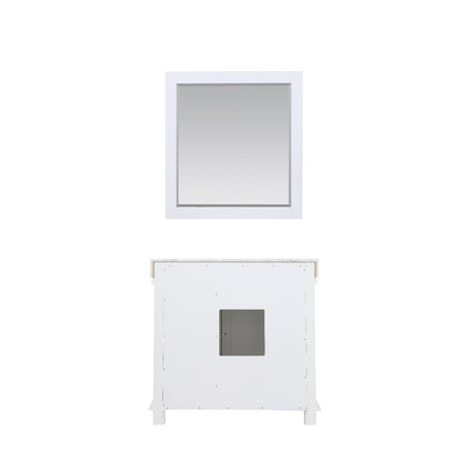 Altair Designs 36" single vanity with top - 539036-WH-CA-NM