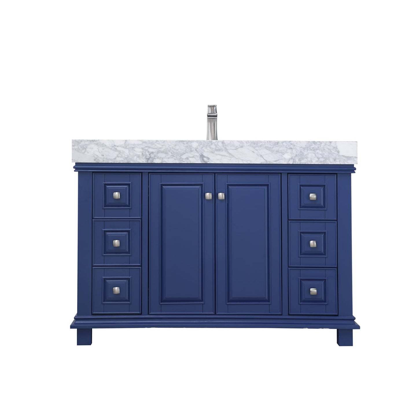 Altair Designs 48" single vanity with top - 539048-WH-CA-NM