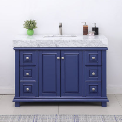 Altair Designs 48" single vanity with top - 539048-WH-CA-NM