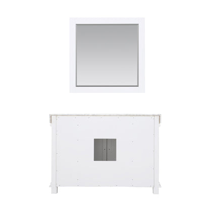 Altair Designs 48" single vanity with top - 539048-WH-CA-NM