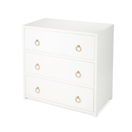 Butler Specialty Company Lark 3 Drawer Dresser, White  - 5392304