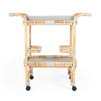 Butler Specialty Selena Rattan Bar Cart