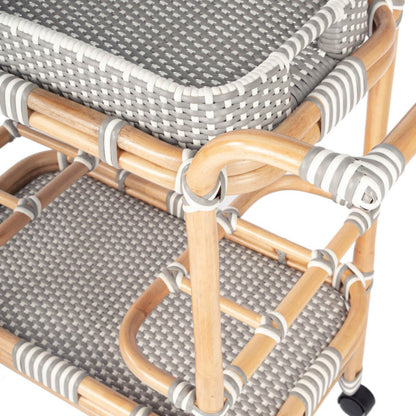 Butler Specialty Selena Rattan Bar Cart