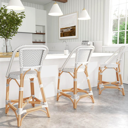 Butler Specialty Company Solstice Rattan 25"" Counter Stool, Gray  - 5399329