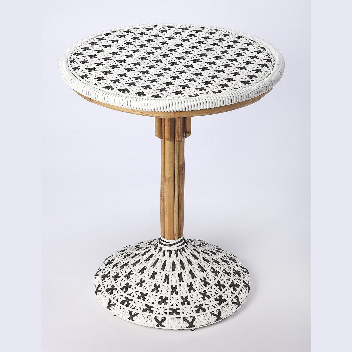 Butler Specialty Company Tenor & Rattan Bistro Table, White  - 5400295