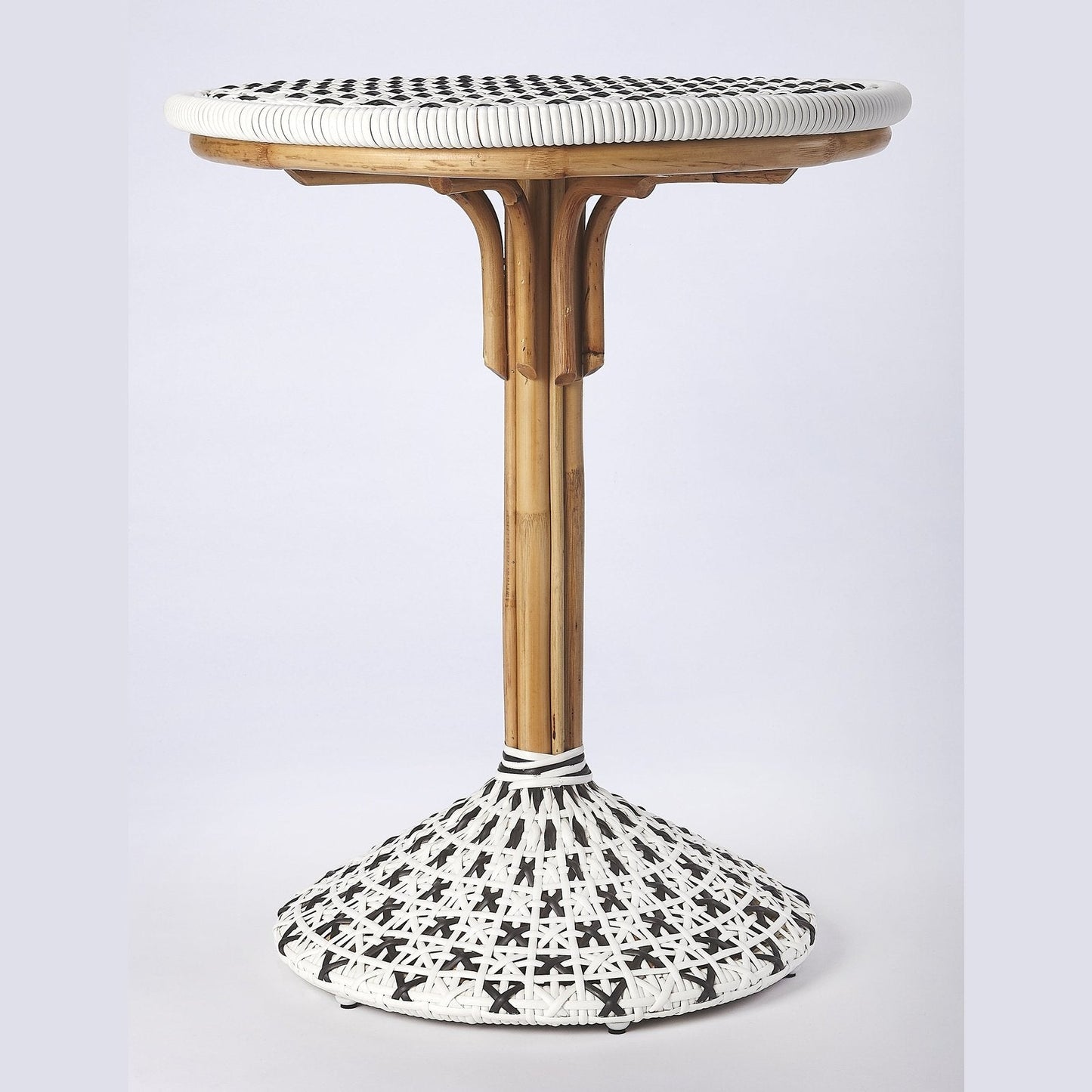 Butler Specialty Company Tenor & Rattan Bistro Table, White  - 5400295