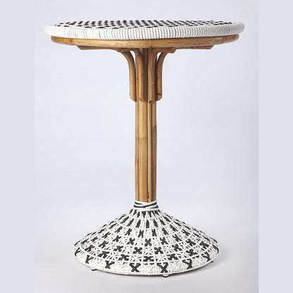 Butler Specialty Company Tenor & Rattan Bistro Table, White  - 5400295