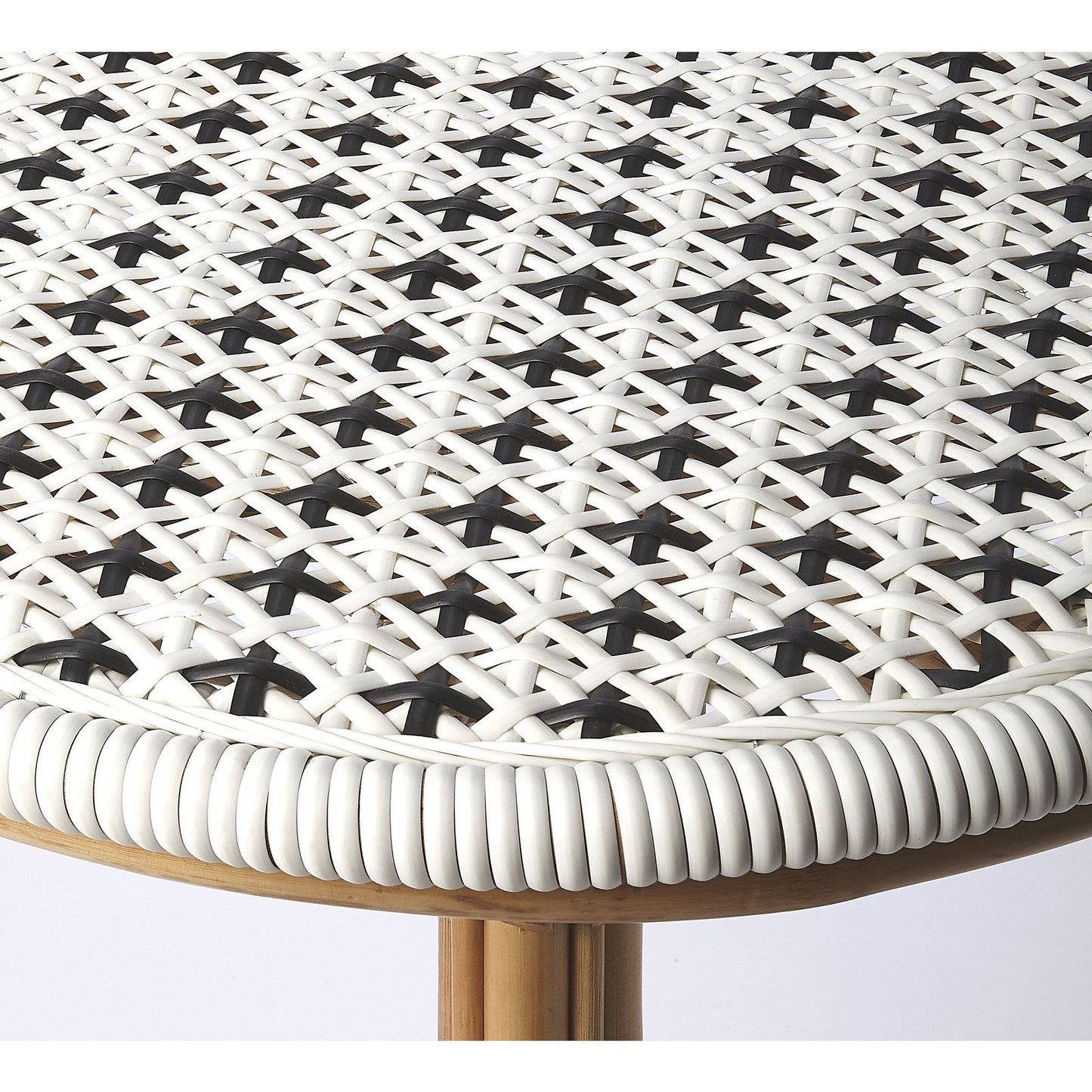 Butler Specialty Company Tenor & Rattan Bistro Table, White  - 5400295