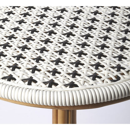 Butler Specialty Company Tenor & Rattan Bistro Table, White  - 5400295