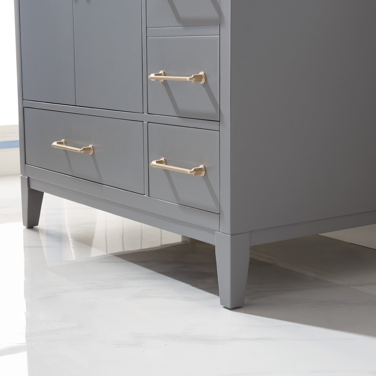 Altair Designs 36" single vanity with top - 541036-WH-CA-NM