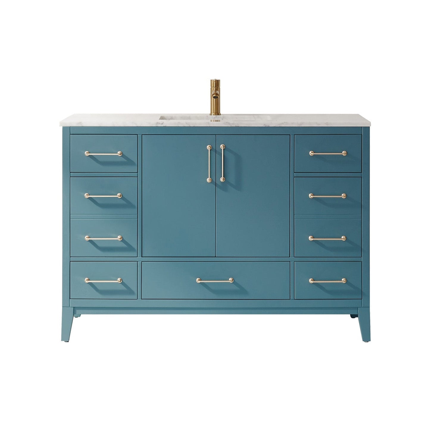 Altair Designs 48" single vanity with top - 541048-WH-CA-NM