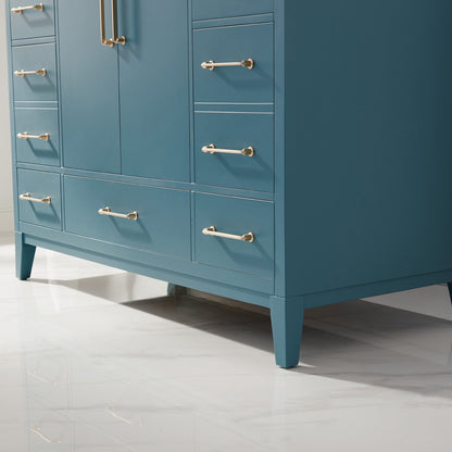 Altair Designs 48" single vanity with top - 541048-WH-CA-NM