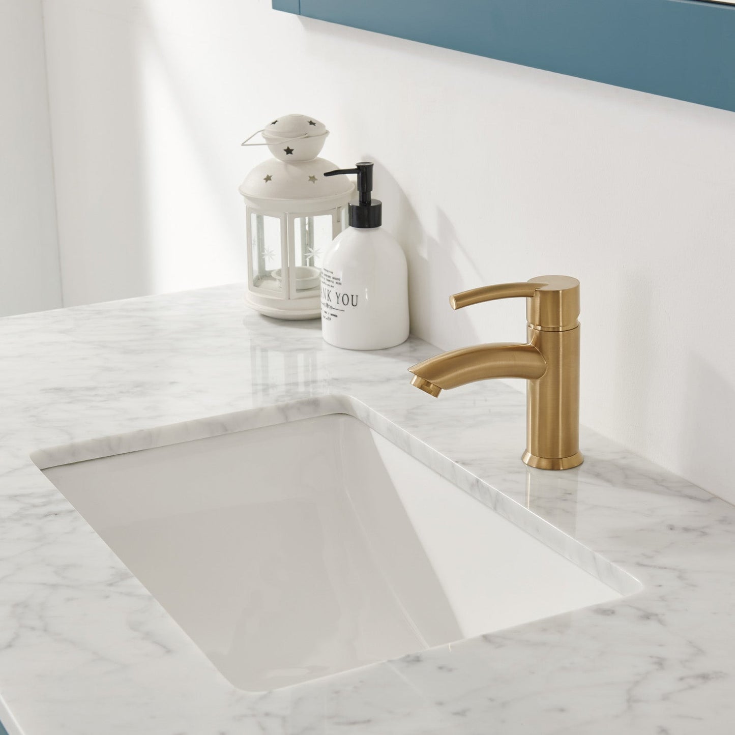 Altair Designs 48" single vanity with top - 541048-WH-CA-NM