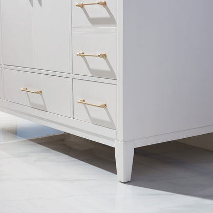 Altair Designs 48" single vanity with top - 541048-WH-CA-NM