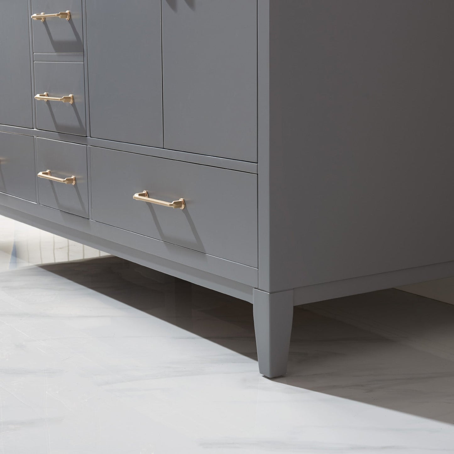 Altair Designs 60" double vanity with top - 541060-WH-CA-NM