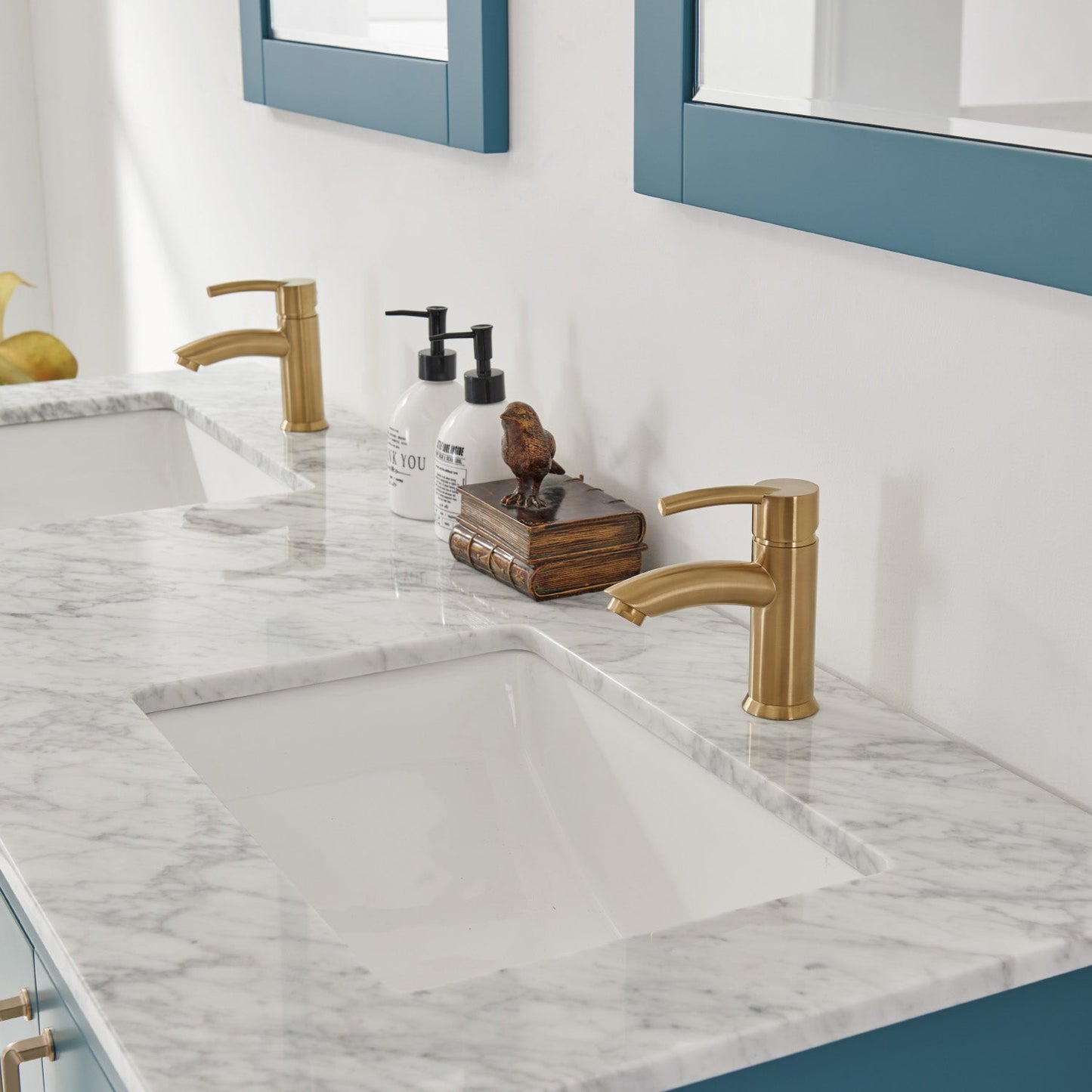 Altair Designs 60" double vanity with top - 541060-WH-CA-NM