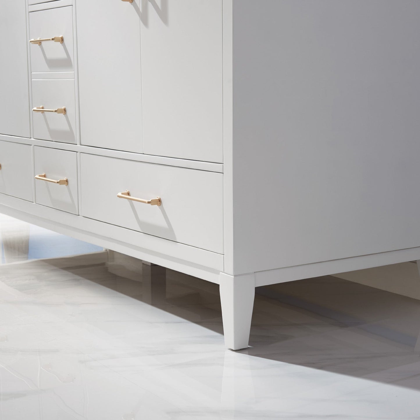 Altair Designs 60" double vanity with top - 541060-WH-CA-NM