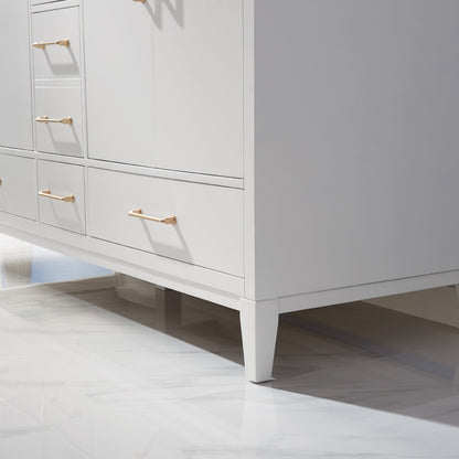 Altair Designs 60" double vanity with top - 541060-WH-CA-NM