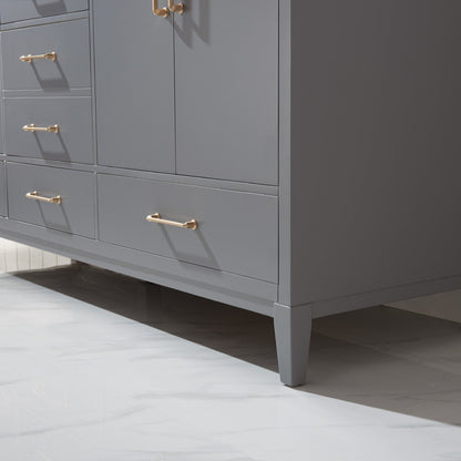 Altair Designs 72" double vanity with top - 541072-WH-CA-NM