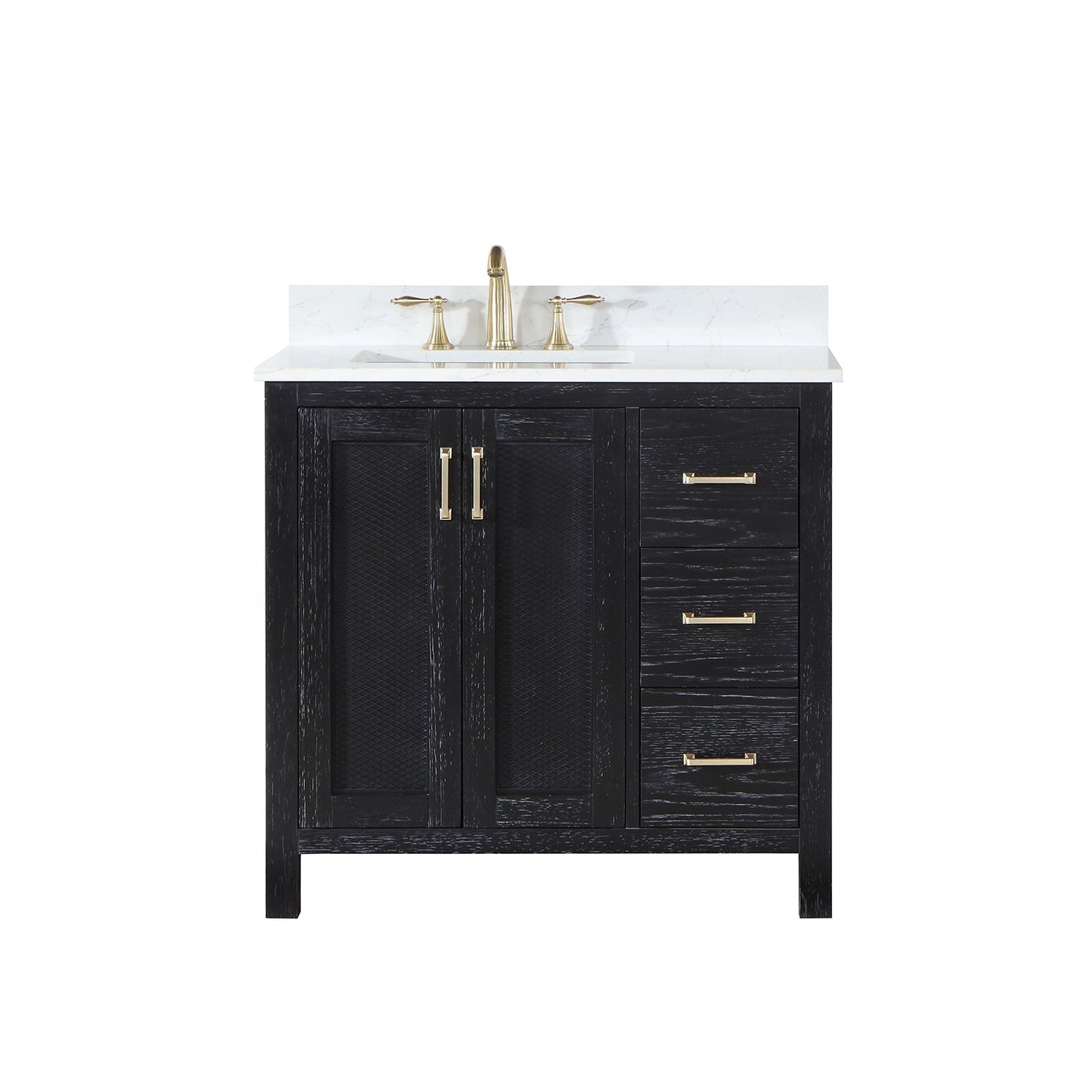 Altair Designs 36" single vanity with top - 542036-GP-AW-NM