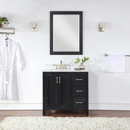 Altair Designs 36" single vanity with top - 542036-GP-AW-NM