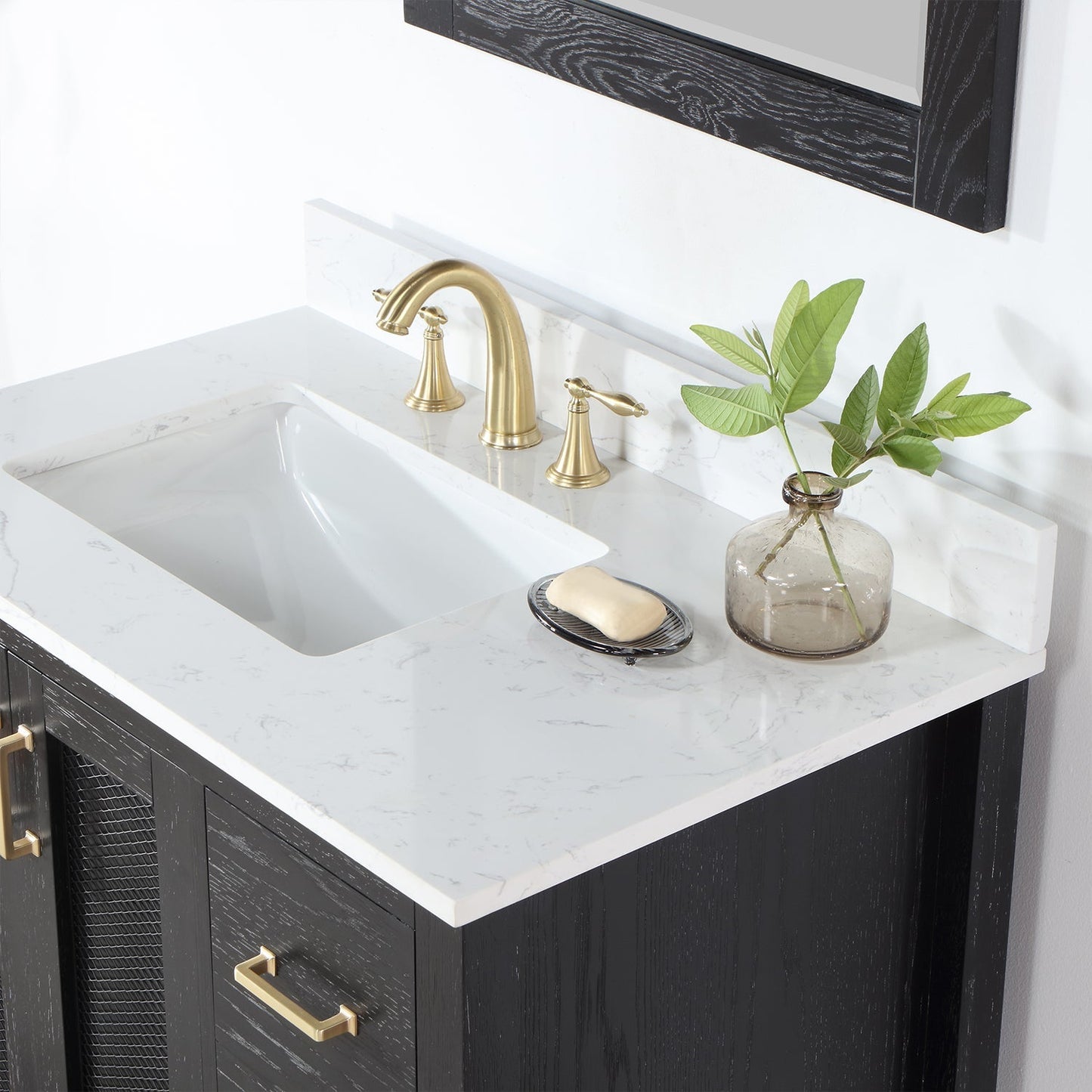Altair Designs 36" single vanity with top - 542036-GP-AW-NM