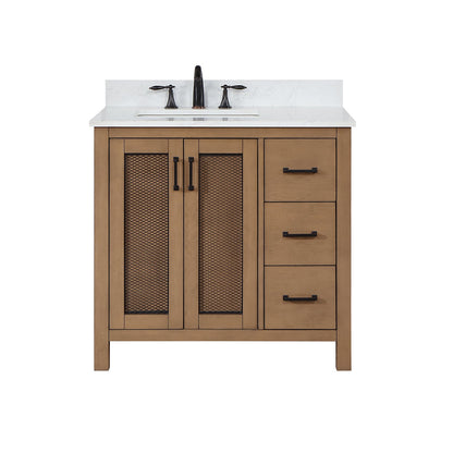 Altair Designs 36" single vanity with top - 542036-GP-AW-NM