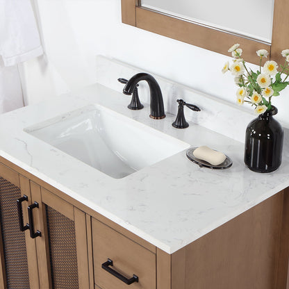 Altair Designs 36" single vanity with top - 542036-GP-AW-NM