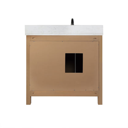 Altair Designs 36" single vanity with top - 542036-GP-AW-NM