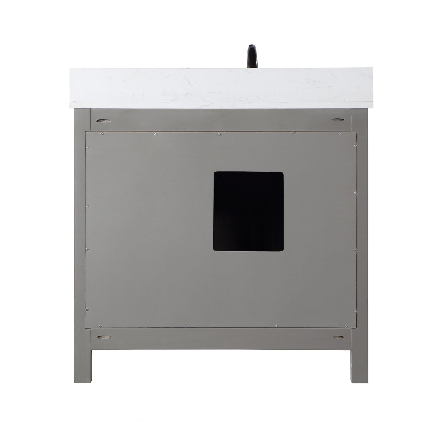 Altair Designs 36" single vanity with top - 542036-GP-AW-NM
