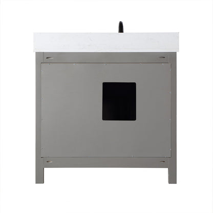 Altair Designs 36" single vanity with top - 542036-GP-AW-NM