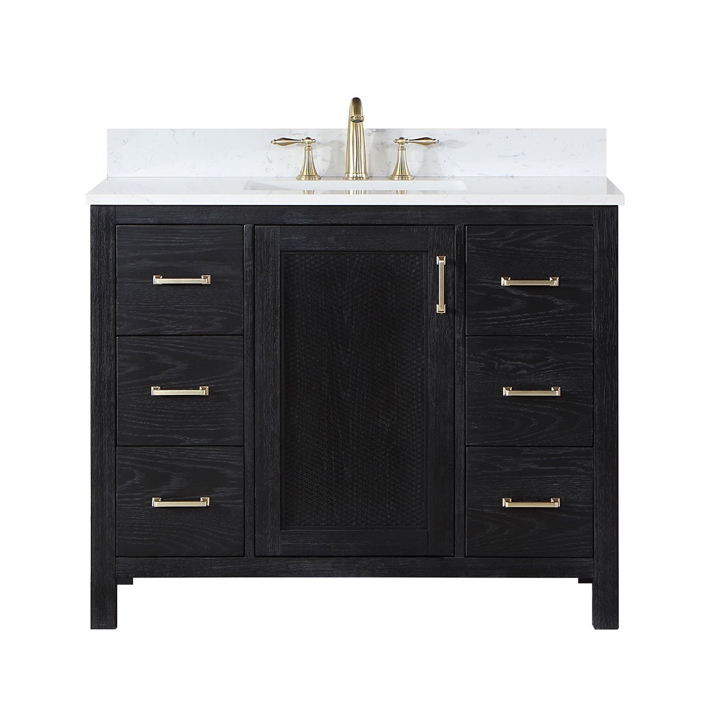 Altair Designs 42" single vanity with top - 542042-GP-AW-NM
