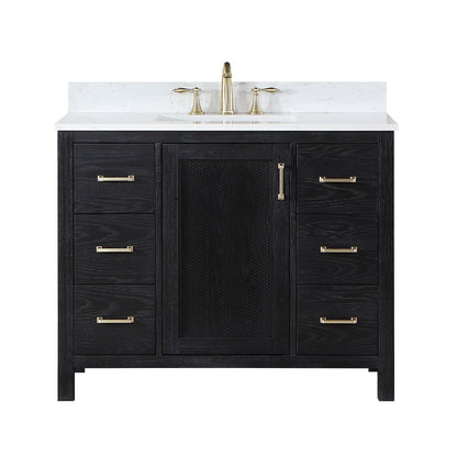 Altair Designs 42" single vanity with top - 542042-GP-AW-NM