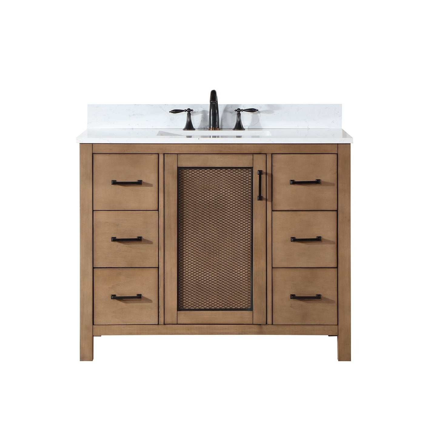Altair Designs 42" single vanity with top - 542042-GP-AW-NM
