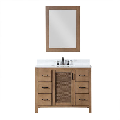 Altair Designs 42" single vanity with top - 542042-GP-AW-NM