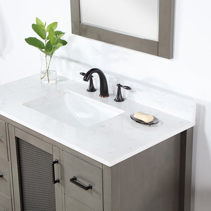 Altair Designs 42" single vanity with top - 542042-GP-AW-NM