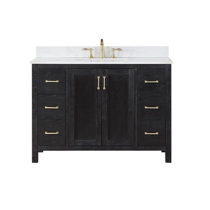 Altair Designs 48" single vanity with top - 542048-GP-AW-NM