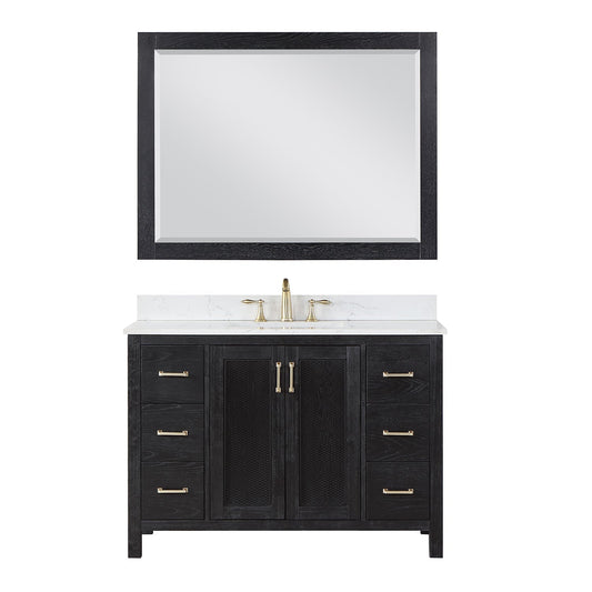 Altair Designs 48" single vanity with top - 542048-GP-AW-NM