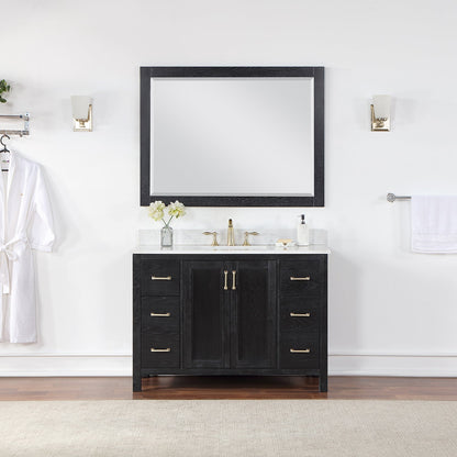 Altair Designs 48" single vanity with top - 542048-GP-AW-NM