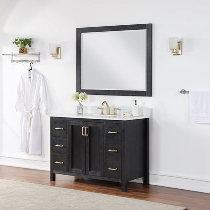 Altair Designs 48" single vanity with top - 542048-GP-AW-NM