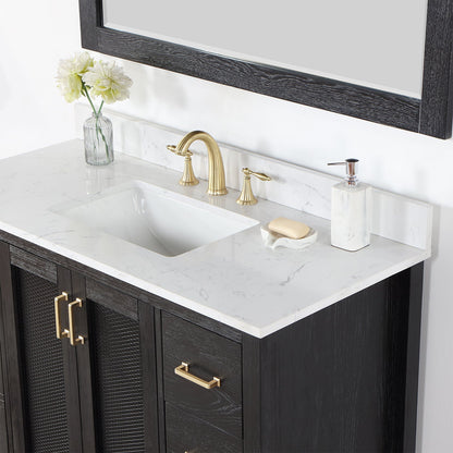 Altair Designs 48" single vanity with top - 542048-GP-AW-NM