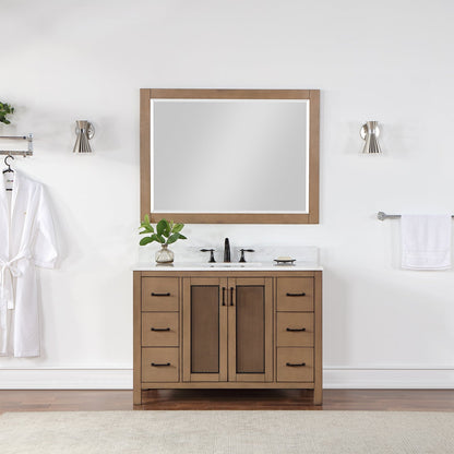 Altair Designs 48" single vanity with top - 542048-GP-AW-NM