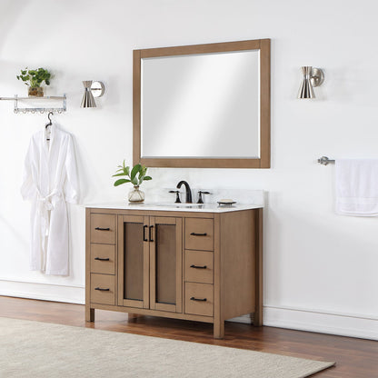 Altair Designs 48" single vanity with top - 542048-GP-AW-NM