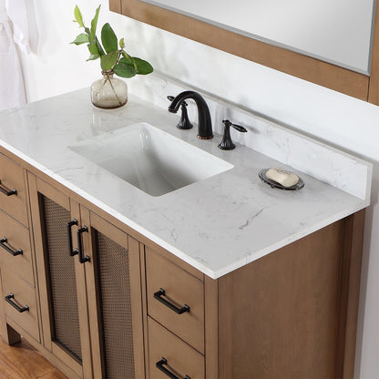 Altair Designs 48" single vanity with top - 542048-GP-AW-NM